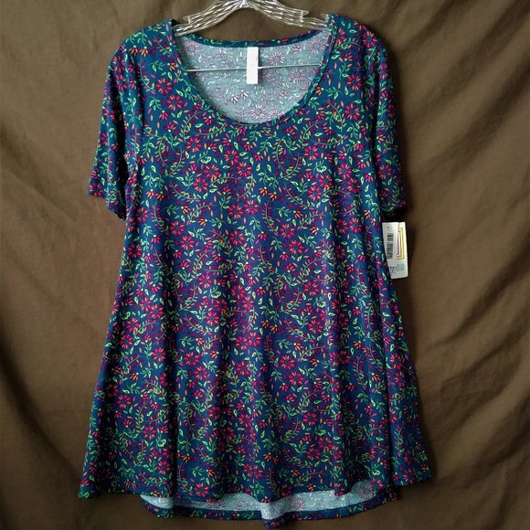 LulaRoe Short Sleeve Floral Dress, Size XS - Picture 1 of 5